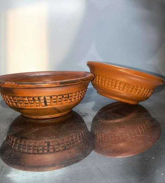 Engraved Clay Bowls
